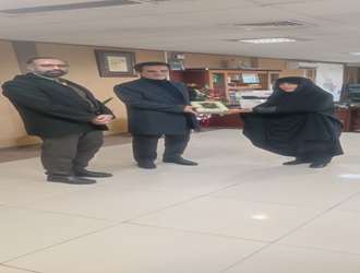 دیدار ریاست و مدیر توسعه پشتیبانی دانشکده  علوم قرآنی شیراز با فرماندار شیراز